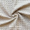 MIYE Pleated Waffle Weave Bed Skirt, Tailored Dust Ruffle 18