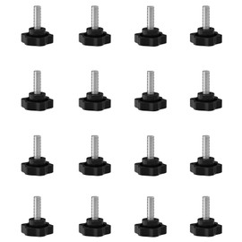 SHULLIN Pack of 16 M5 Star Head Screw Star Grip Screw Knurled Screw Star Screw Star Handle Screws Star Handle Thread Clamping Knob for Machine Industrial Equipment (M5 x 20 mm)