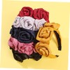COLLBATH Cloth Rose Hair Band for Women Solid Flower Headband