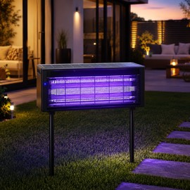 Solar Mosquito Trap Lamp for Outdoor Gardens – Waterproof LED Bug Zapper Light for Lawn, Patio & Yard