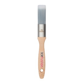 ProDec Advance 1 inch Ice Fusion Oval Trade Synthetic Paint Brush for Painting with Emulsion, Gloss, Satin Paints Ideal for Skirting Board, Architrave and Other Curved or Moulded Surfaces, 1" 25mm