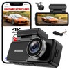 IRON SIGHT Dash Cam Front and Rear, 4K+1080P Dual Camera