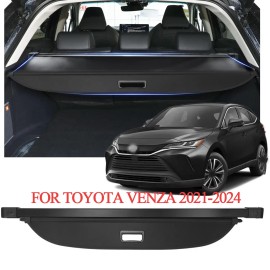 Unbranded Fit For Toyota Venza XU80 2021-2024 Black Rear Tail Trunk Cargo Cover Shield