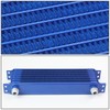 Auto Dynasty Universal Blue Aluminum 7-Row Engine Oil Cooler +