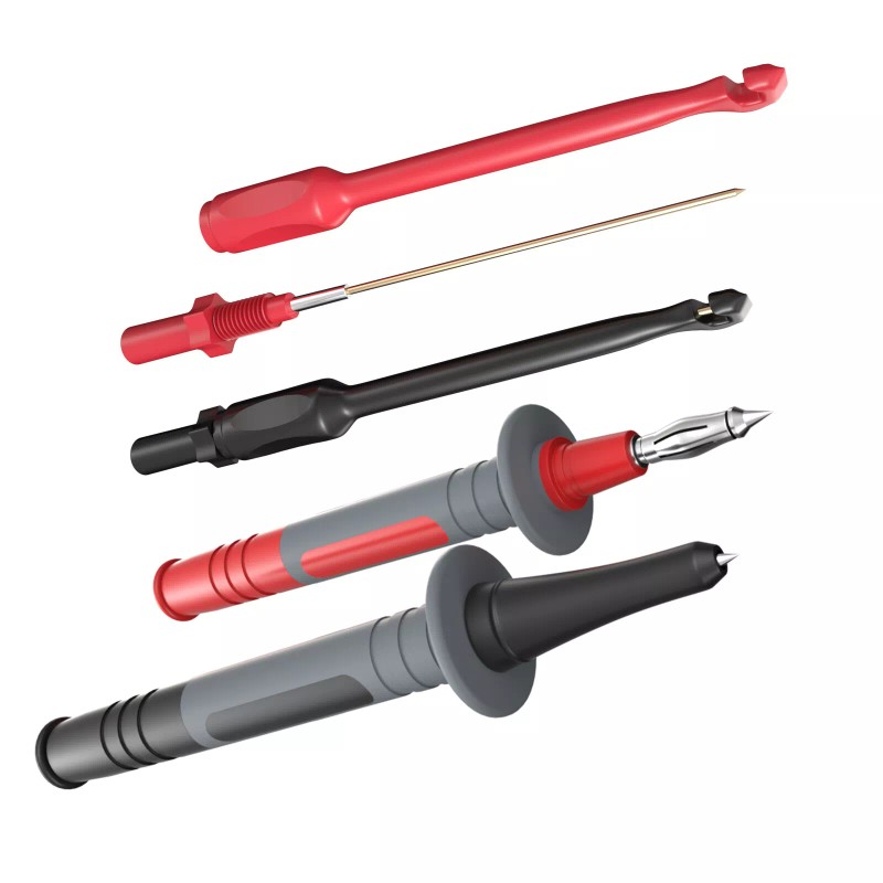 Peakelect 25PCS Silicone Multimeter Test Leads Kit with Replaceable Wire