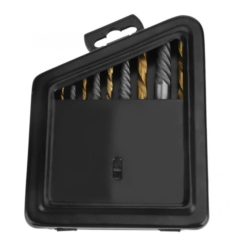 10Pcs Screw Extractor and Left Hand Cobalt Drill Bits Set