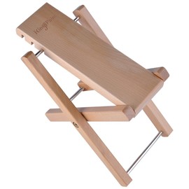 KingPoint Hardwood Guitar Footstool 3 Adjusatble Height Levels