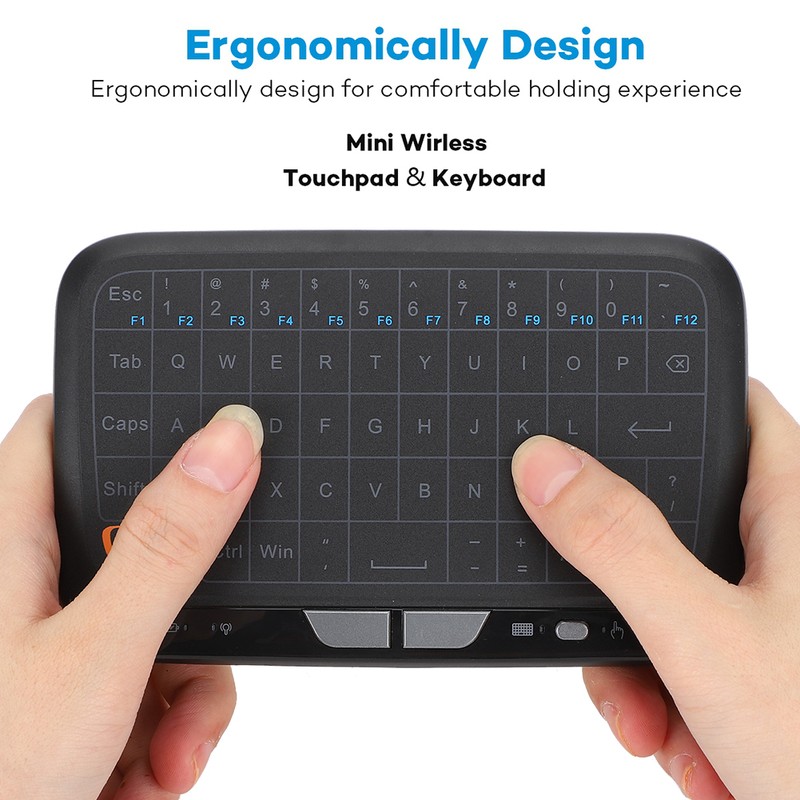 2.4Ghz Mini Wireless Keyboard With Touchpad, Whole Panel Multi touch