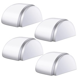 4 Pieces Floor Door Stopper No Drill Shower Door Stopper Self Adhesive Door Stoppers Wall Protectors Acrylic Door Stoppers Floor Buffers Wall Buffers for Protection of Wall and Furniture