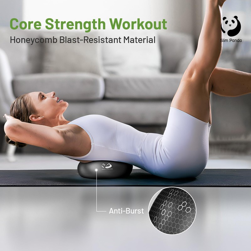 Slim Panda Pilates Ball, 9 Inch Small Exercise Ball, Anti