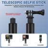 BHHTBB Compatible with Insta 360 150 cm Invisible Selfie Stick