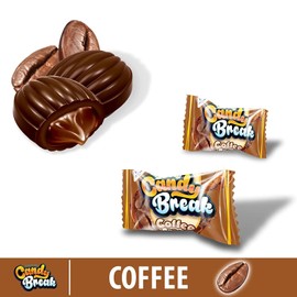 Coffee Candy, Original Coffee flavor Market Basket 5oz (Pack of 6) | 0 Trans Fat, 0 Cholesterol, Contains Caffeinee