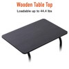 Japard TV Tray Slide Table with Wheels, Mobile Table for