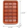 Brownie Pan, Non Stick Brownie Pans With Dividers, 18 Pre-slice