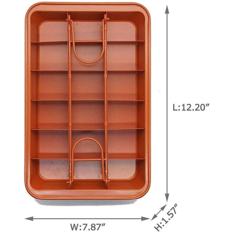 Brownie Pan, Non Stick Brownie Pans With Dividers, 18 Pre-slice