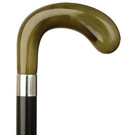 Men Golf Cane Black Maple Shaft, Horn Handle  -Affordable Gift! Item #HAR-9120531