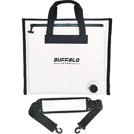 Buffalo Gear Insulated Fish Cooler Bag,Fishing Bait Cooler 20×18in White
