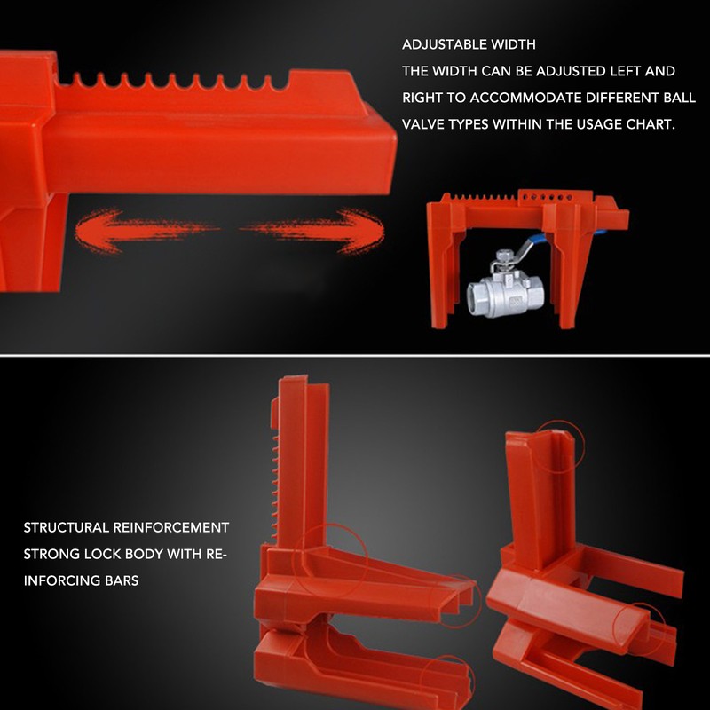 Ball Valve Lock Professional Insulated Adjustable Ball Valve Lockout Device