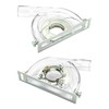 QWORK Cutting Dust Shroud for Angle Grinder 4-1/2" to 5",