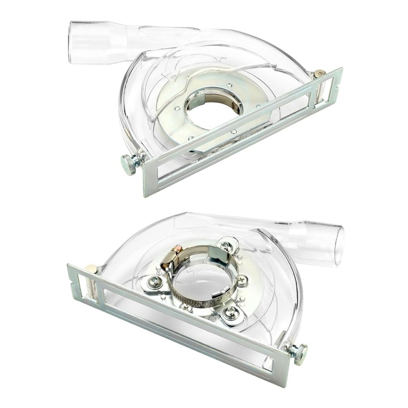 QWORK Cutting Dust Shroud for Angle Grinder 4-1/2" to 5",