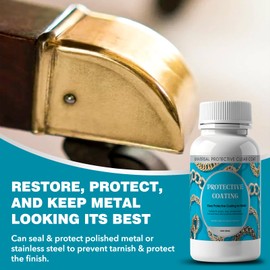 4 Oz. Clear, Protective Coating for Metal, Jewelry Coating, Jewelry Shield, Fast Drying Transparent After Curing, Long Lasting Protect Metal and Jewels from Wear, Rust