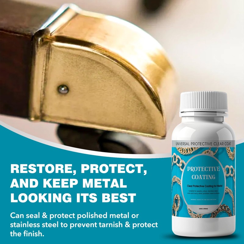 4 Oz. Clear, Protective Coating for Metal, Jewelry Coating, Jewelry