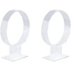 2pcs Clear Acrylic Headband Display Stand Headwear Holder Hairband Organizer