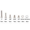 binifiMux 110pcs 10-32 Pan Phillips Screws Hex Nuts Flat Washers