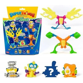 SuperThings Pack of 6 Figures-Neon Power. Contains 4 2 Exoskeletons. Models Sdos (Magic Box PST11B616IN00)