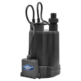 Superior Pump 91046 1200GPH Thermoplastic Automatic Utility Pump, 1/6 HP