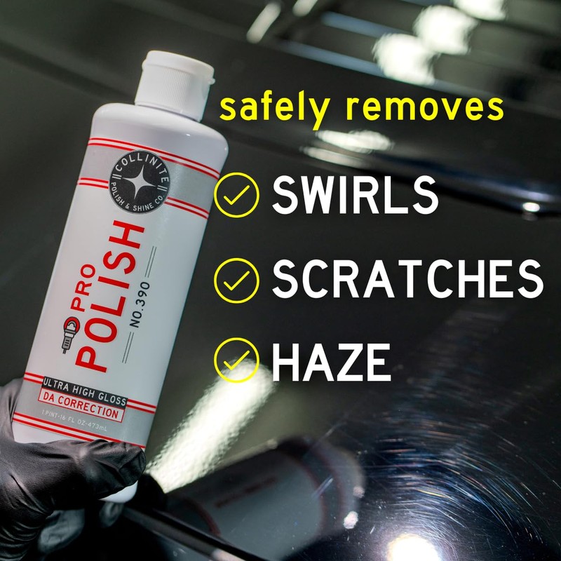 Collinite 390 Machine Polish 16 fl oz - Removes Swirls,