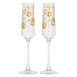 THUN - Set of 2 Champagne Flutes for Christmas Surprises