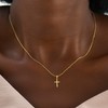 BAYLAY Gold Necklace for Women Trendy - Cross Necklace for