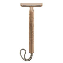 MÜHLE Companion Safety Razor - Unisex Safety Razor - Metal Rose Gold - with Sand Cord - Sustainable Shaving