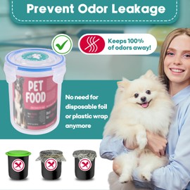 Canned Dog Food Storage Lids,Reusable Airtight Can Cover Pet Food Sealer - Keeps Dog Food Lids Storage Can Fresh, dog Food Lids Container Eliminates Odor, Easy To Use With SUS 304 Spoon,Can Opener