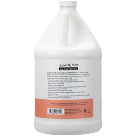 Ginger Lily Farms Salon Formula FrizzFreeze Pro Anti-Frizz Conditioner for Frizzy Hair, 100% Vegan & Cruelty-Free, 1 Gallon (128 fl oz) Refill