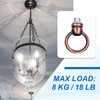 PATIKIL 18Lb Load Lamp Female Loop Holder, 2 Set Lifting