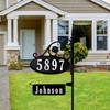 Address America USA Handcrafted Park Place Oval Reflective 911 Home