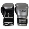 Gym Training Stand-Up Boxing Gloves (Silver/Black, Regular-12oz)