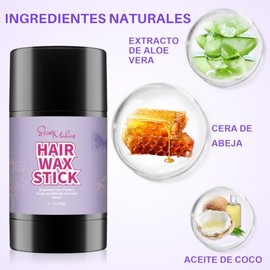 START MAKERS Barra de Cera para Cabello con Set de Cepillo Slick Back para Mujer, Kit de Peinado para Cabellos Sueltos, Colas de Caballo, Chongos, Tre
