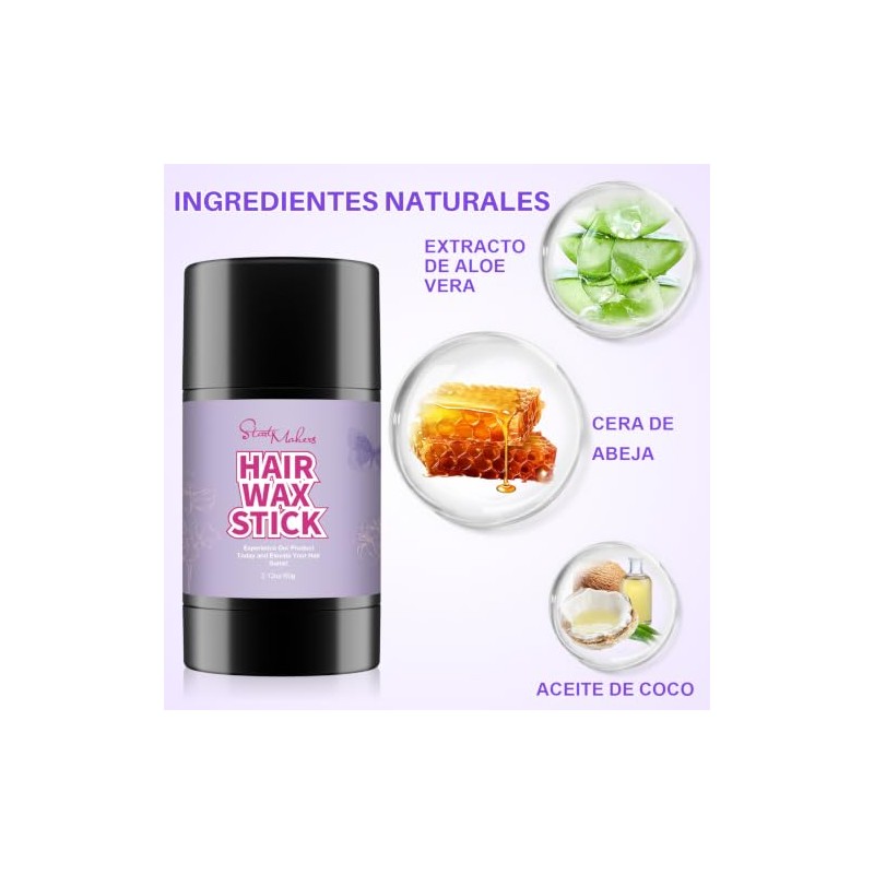 START MAKERS Barra de Cera para Cabello con Set de