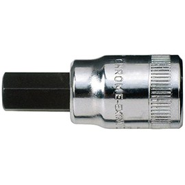 Bahco 6709M-6 1/4-Inch Socket Driver for Hex Head Screws, Silver/Black, 6 mm