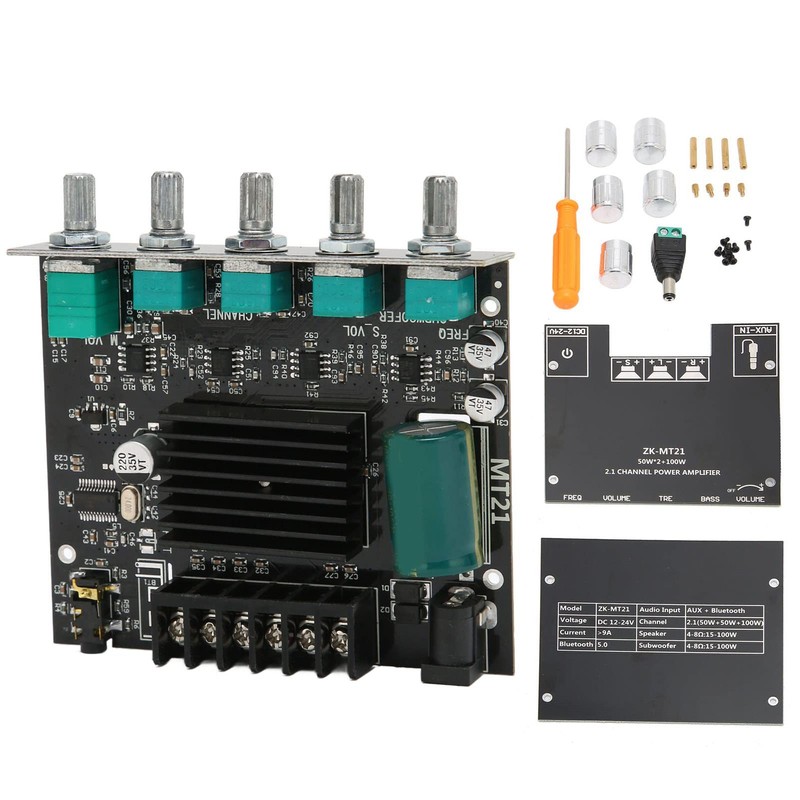 ZK MT21 BT Amplifier Board, High Performance Sound Stereo DC12