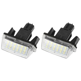 X AUTOHAUX 1 Pair LED License Plate Light White Light Fit for Toyota Camry 2012-2017 for Toyota Avalon 2013-2018 for Toyota Yaris 2012-2021