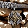 Fantasy Forge Jewelry Large Celtic Cross Necklace Unisex Gold Silver