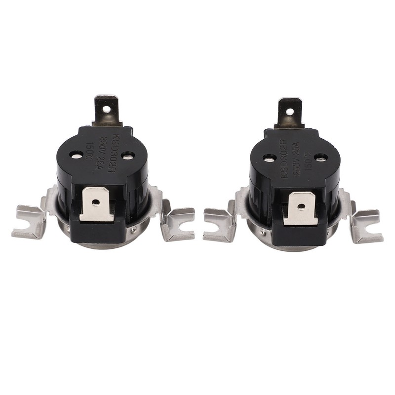2Pcs Thermostat Switch Sensitive Auto KSD302R Dual Metal Plate Temperature