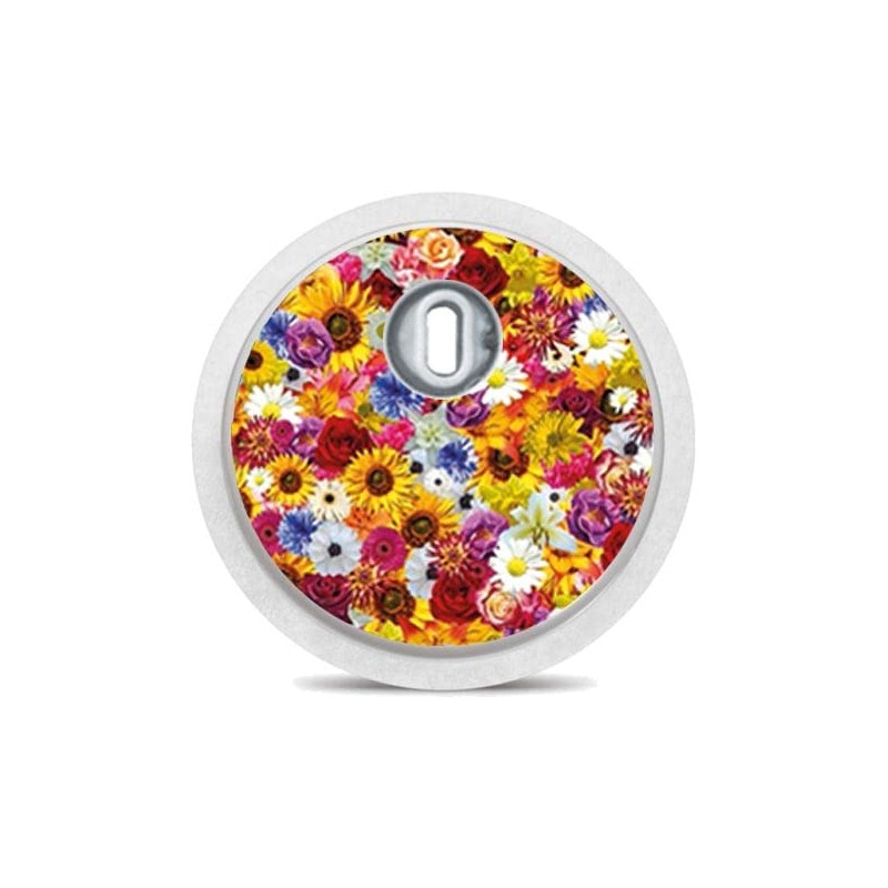 FreeStyle Libre 3 Sensor Stickers – Set of 10 "Flowers"