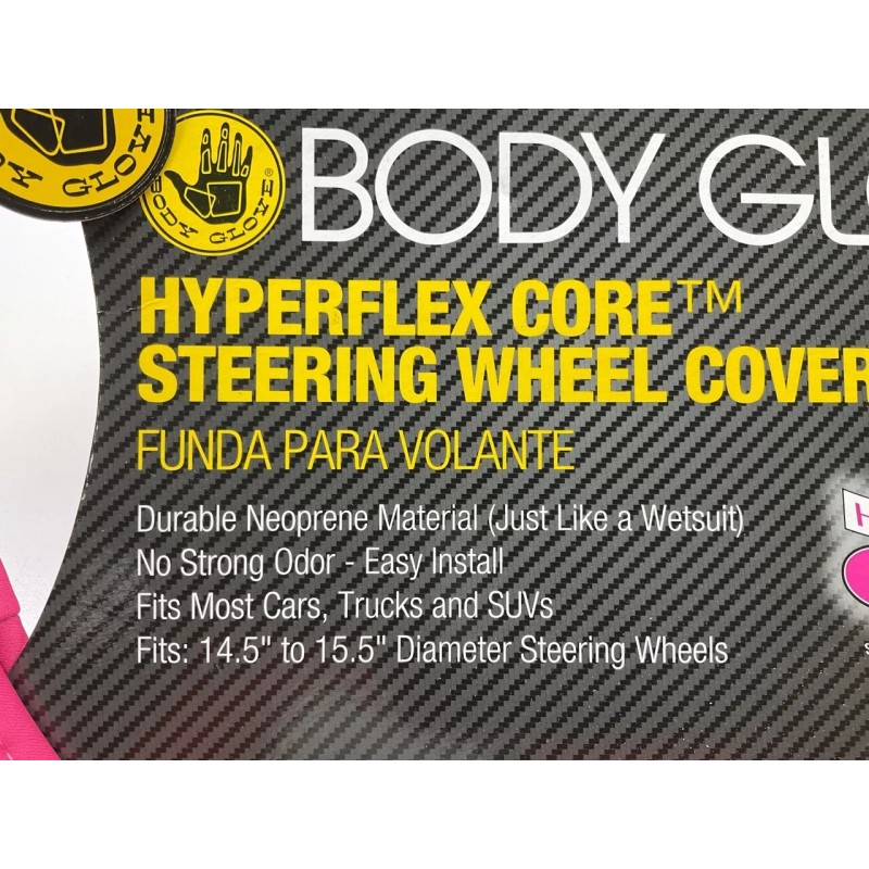 Body Glove 97494-924 Hyperflex Neoprene Pink Steering Wheel Cover 14.5"