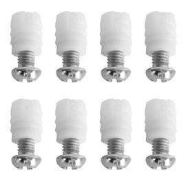 102267 & 105163 Replacement Plastic Sleeves and Screws Compatible with IKEA Furniture Part (8 Pack)
