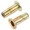 sourcing map Multi-Grip Rivet-Nut, M8 Pre-Bulbed Shank Carbon Steel Color-Zinc-Plated